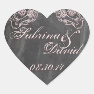 Chalkboard Antikrosa Umschlag Aufkleber