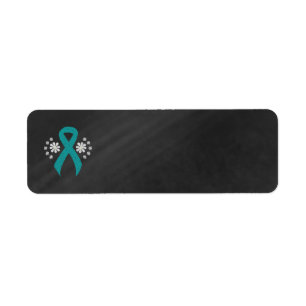 Chalkboard Aquamarin Ribbon