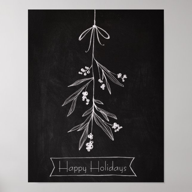 Chalkboard Art - Mistletoe Poster (Vorne)