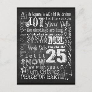 Chalkboard Art Postkarte