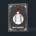 Chalkboard Baseball Player Weihnachtskarten Feiertagskarte<br><div class="desc">Chalkboard Baseball-Ornament Holiday Grußkarten von Interesse. Berufliche Urlaubskarten sind branchenspezifische Urlaubskarten. Diese Beruf-spezifischen Urlaubskarten werden Ihren Urlaubsszenarien eine Touch Einzigartigkeit verleihen</div>