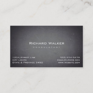 Chalkboard Beruflich elegante Black Board Einfach Visitenkarte