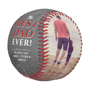 Chalkboard Bester Vater je FotoCollage Baseball