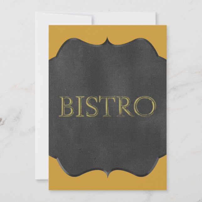 CHALKBOARD BISTRO SIGN RESTAURANT GRAPHIC LOGO ICO (Vorderseite)