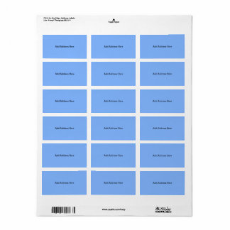 Chalkboard Blue Coordinating Address Labels Adressaufkleber