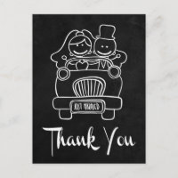 Chalkboard Bride & Groom Vielen Dank für Ihre Schw