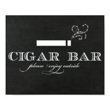 Chalkboard Cigar Bar Sign