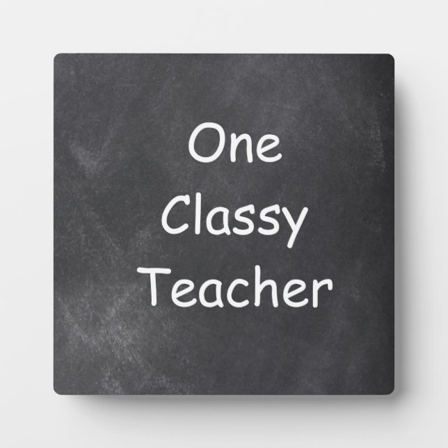 Chalkboard Design-Geschenk für klassische Lehrer Fotoplatte (Vorderseite)