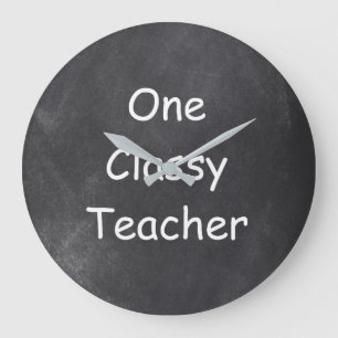 Chalkboard Design-Geschenk für klassische Lehrer Große Wanduhr