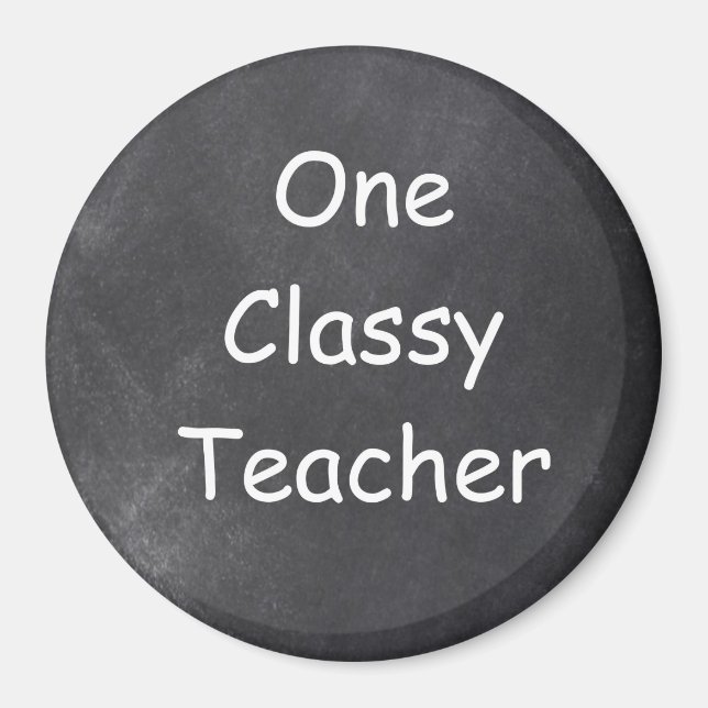 Chalkboard Design-Geschenk für klassische Lehrer Magnet (Vorne)
