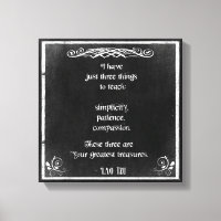 Chalkboard-Design mit Lao Tzu Inspiration Zitat