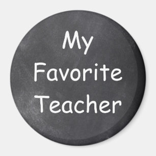 Chalkboard-Designgeschenk für Lieblings-Lehrer Magnet