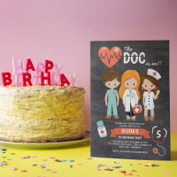 Chalkboard Doc ist am Geburtstag im Arzt