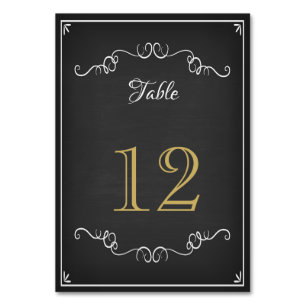 Chalkboard-Empfang-Tischnummer Tischnummer