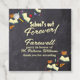 Chalkboard Farewell Remüde Lehrer Party Geschenkanhänger