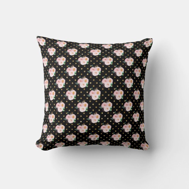 Chalkboard Floral Kissen (Vorderseite)