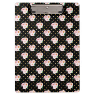 Chalkboard Floral Klemmbrett
