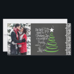 Chalkboard Foto Weihnachtskarte Feiertagskarte<br><div class="desc">Chalkboard Foto Weihnachtskarte</div>