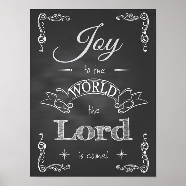 Chalkboard - Freude an der Welt Poster (Vorne)