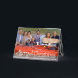 Chalkboard Frohe Weihnachtsfamilie Foto-Karte Feiertagskarte<br><div class="desc">Weihnachtsfotokarte Weihnachts Weihnachtsfotokarte Weihnachtskarte</div>