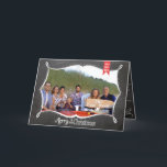 Chalkboard Frohe Weihnachtsfamilie Foto-Karte Feiertagskarte<br><div class="desc">Weihnachtsfotokarte Weihnachts Weihnachtsfotokarte Weihnachtskarte</div>