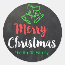 Chalkboard Frohe Weihnachtsglocken Holiday Persona
