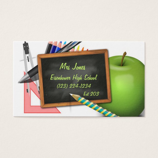 Chalkboard für personalisierte Lehrer (Vorderseite)