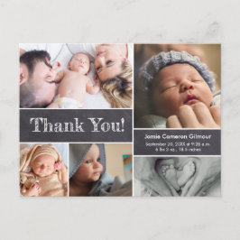 Chalkboard geätzt danke Ihnen Text Foto Collage Br Postkarte