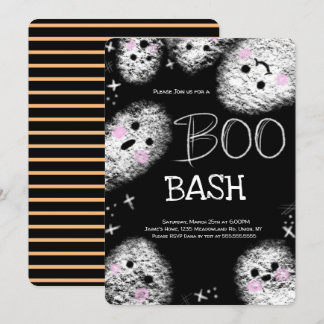 Chalkboard Ghost Boom Kostüm Halloween Geburtstag Einladung