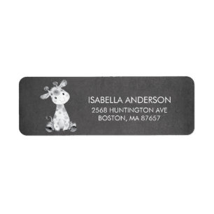 Chalkboard Giraffe Babydusche