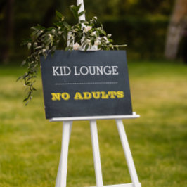Chalkboard Gold Event Sign Poster