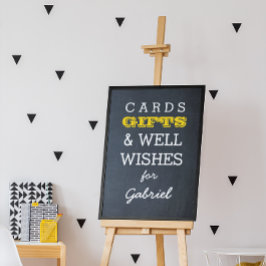 Chalkboard Gold-Geschenktisch Sign Poster