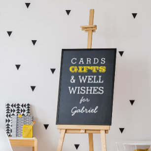 Chalkboard Gold-Geschenktisch Sign Poster