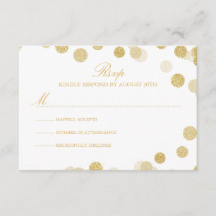 Chalkboard Gold Glitzer RSVP-Karte RSVP Karte