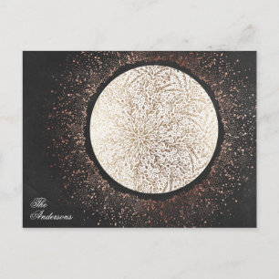 Chalkboard Gold Star Weihnachtsfeiertag Postkarte