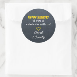 Chalkboard Gold Sweet Leckerei Bag Sticker