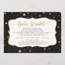 Chalkboard + Goldstars Neutral Baby Sprinkle