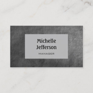 Chalkboard Grau-Muster Trendy Business Card Visitenkarte