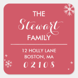 Chalkboard Greetings Collection Quadratischer Aufkleber