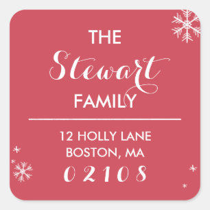 Chalkboard Greetings Collection Quadratischer Aufkleber