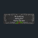 Chalkboard Happy Holidays<br><div class="desc">Ein kurioses und lustiges Chalkboard-Design,  das sicher ein Vorzug für alle sein wird,  die dieses Trend-Adressetikett auf Ihren Urlaubshupps erhalten! Persönlich mit Ihrer Adresse! Achten Sie darauf,  die gesamte koordinierende Sammlung zu ergattern,  um Ihre Urlaubsbotschaft in dieser Saison zu vervollständigen!</div>