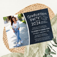 Chalkboard High School Foto Graduation Party