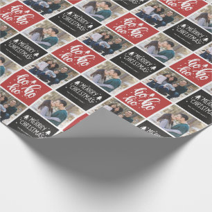 Chalkboard Ho Ho Ho Frohe Weihnachten 2 Foto Geschenkpapier