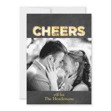 Chalkboard Holiday Foto Card Tag Form