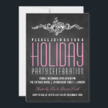 Chalkboard Holiday Party Vintages Dekor Schwarz Ro Einladung<br><div class="desc">Weihnachten| Holiday Party Einladung Vorlage Chalkboard Vintage Dekoration Schwarz Pink . Beeindrucken Sie Ihre Freunde mit diesem lustigen Einladungs-Design. Vollständig anpassbar!</div>