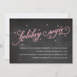 Chalkboard Holiday Soirée Weihnachtsfest Party Ein Einladung