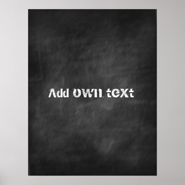 Chalkboard individuell angepasst poster (Vorne)