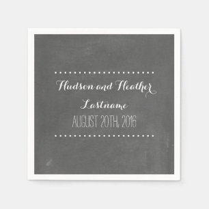 Chalkboard Inspiriert Hochzeit Napkins Serviette
