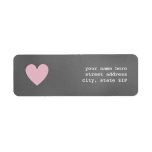 Chalkboard Inspiriert Valentinisches Adressetikett