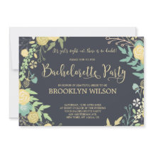 Chalkboard Junggeselinnen-Abschied Einladungen Kra